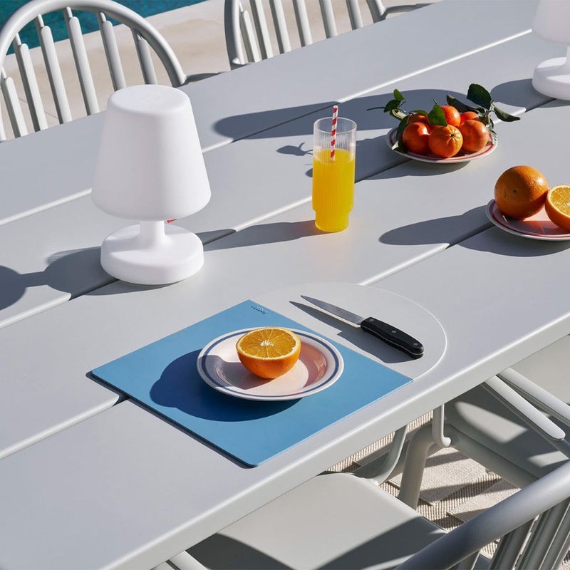 Fatboy Placemaster Silicone Placemat | 100% Silicone | Indoor & outdoor | Anti-slip | Heat and UV - resistant | Dishwasher safe | 100% Silicone LFGB certified | 30 x 43 cm (Set of 2) - Wave Grey - Image 2